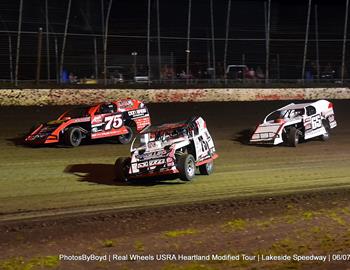 Lakeside Speedway (Kansas City, KS) – USRA Heartland Modified Tour – June 7, 2024. (Todd Boyd photo)