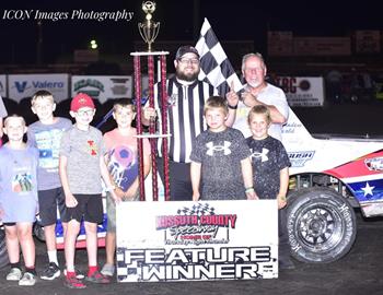 Kevin Opheim wins at Kossuth County Speedway on August 1