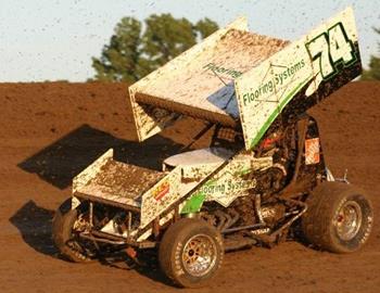 Chris Parkinson gettin dirty in hot laps (courtesy of High FlyN Photos)