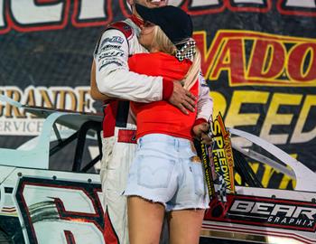 Carlos Ahumada Jr. wins at Vado Speedway Park (Vado, NM) on August 24, 2024. (Vado Speedway Park photo)