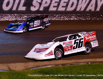Lucas Oil Speedway (Wheatland, MO) – Lucas Oil Late Model Dirt Series (LOLMDS) – Show-Me 100 – May 25-27, 2023. (Todd Boyd Photo)