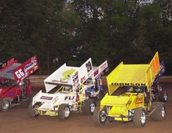 Three-wide at Susquehanna Speedway Park