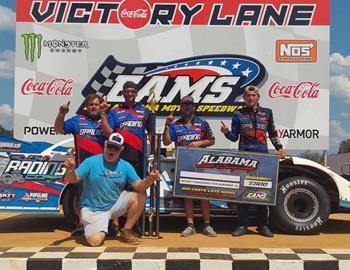 Bubba Roling in Victory Lane at East Alabama Motor Speedway during the 2024 Alabama State Championship.