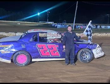 Josh Rankin claimed the IMCA Racing StockCar victory at Two Dollar Pistol Motor Speedway on September 21