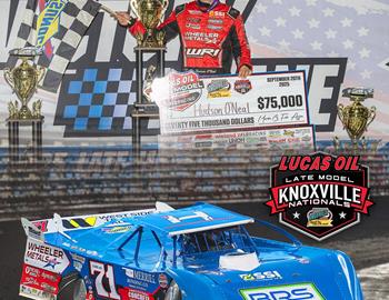 Hudson ONeal wins the 21st Lucas Oil Late Model Knoxville Nationals