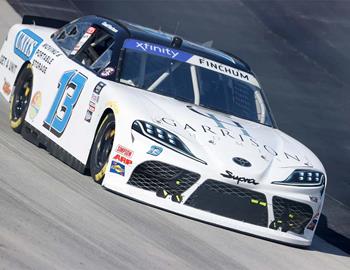 Chad Finchum in action at Dover on April 30 in NASCAR Xfinity Series action.