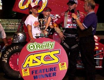 Jason Martin interviewed in victory lane