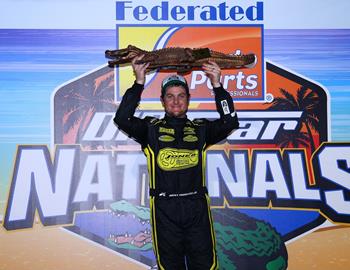Volusia Speedway Park (Barberville, FL) – DIRTcar Nationals – February 10th-15th, 2025. (Josh James Artwork)