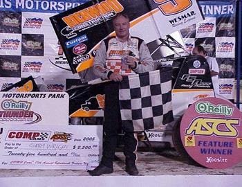 Gary Wright in victory lane