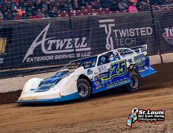 Patrik in action at the Castrol Gateway Dirt Nationals at The Dome at Americas Center (St. Louis, Mo.) on Dec. 14-16.