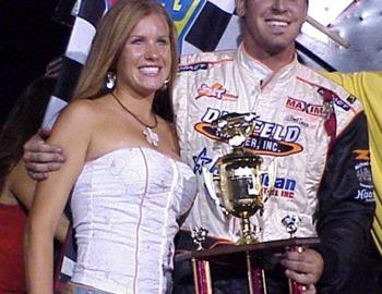 Brian Brown enjoys victory lane