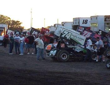 Pit area at US 36 Raceway