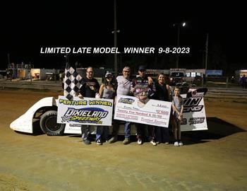 Russell Erwin claimed the Limited Late Model win at Dixieland Speedway (Elizabeth City, N.C.) on Friday, Sept. 8.