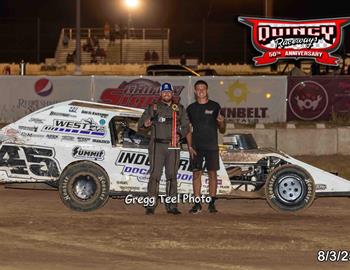 Chase Holland wins at Quincy Raceways (Quincy, IL) on August 3, 2025.