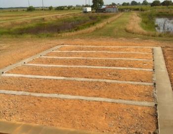 Manufactured or Modular Home Foundation with All Runners Reinforced with Rebar