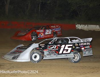 Highland Speedway (Highland, IL) – World of Outlaws – Beat the Heat 40 – August 14th, 2024. (Mike Ruefer Photo) 