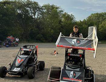 Harrison Robards competes at Coles County Speedway on June 29, 2024.