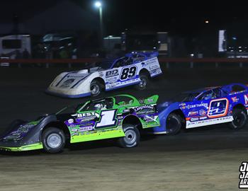 Farmer City Raceway (Farmer City, IL) – World of Outlaws Late Model Series – Illini 100 – April 11th-12th, 2025. (Josh James Artwork)