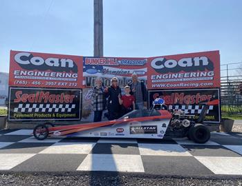 Cameron McMillen was runner up in the Jr. Dragster Texas Hold Em race. 