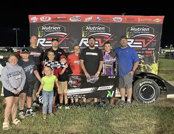 Josh Leonard topped the Nutrien Ag Solutions POWRi Revival Super Dirt Series event on Friday, June 27 at WaKeeney Speedway.