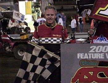 Eddie Gallagher in victory lane