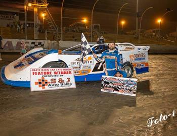 Randall Beckwith who won the CRUSA Dirt Late Models feature at Magnolia Motor Speedway on August 24