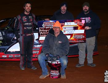 Clarksville Speedway (Clarksville, TN) – Tuckasee Toilet Bowl Classic – February 28th-March 1st, 2025. (Josh James Artwork)