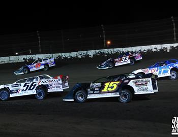 Fairbury Speedway (Fairbury, IL) – Midwest Auto Racing Series (MARS) Late Model Championship – FALS Triple Down Shootout – May 24, 2025. (Josh James Artwork photo)