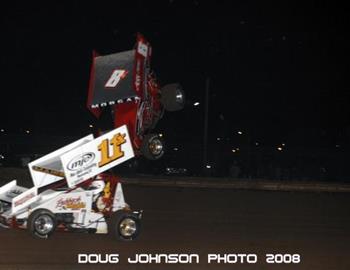 Dustin Morgan flips on Friday night