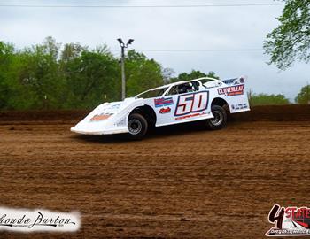 Springfield Raceway (Springfield, MO) – 4 State Dirt Late Model Series – April 26th, 2025. (Rhonda Burton Photography)