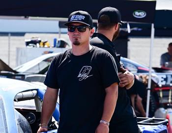 Brandon Lopez in the pits during the CARS Tour Firecracker 265 at Caraway Speedway (Sophia, NC) on July 3, 2024.