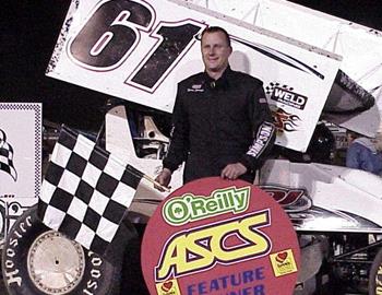 Danny Jennings in victory lane