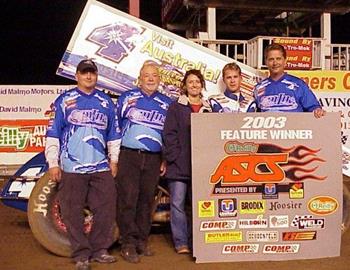 Shane Stewart and company in victory lane