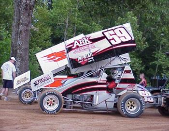 Dex Eaton in the staging lane