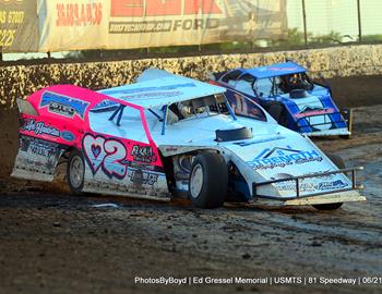 81 Speedway (Park City, KS) – United States Modified Touring Series (USMTS) – 2nd Annual Ed Gressel Memorial – June 21-22, 2024. (Todd Boyd photo)