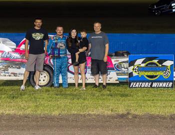 Tanner Mullens wins at Longdale Speedway (Longdale, OK) on May 17, 2024. (Maxx Ramsey photo)