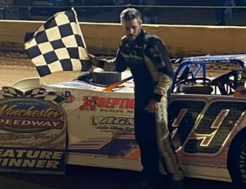 Kyle Hardy topped the Crate Late Model portion of the Hershey Memorial at Winchester (Va.) Speedway on May, 13, 2023.