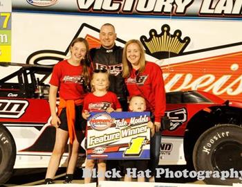 Sean Johnson topped the IMCA Late Model action at Independence (Iowa) Motor Speedway on Saturday night. (Black Hat Photography image)
