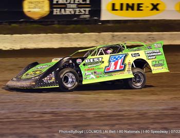 I-80 Speedway (Greenwood, NE) – Lucas Oil Late Model Dirt Series – I-80 Nationals – July 20th-22nd, 2021. (Todd Boyd photo)