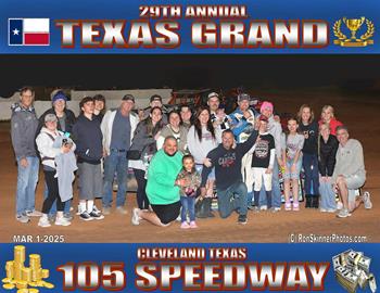 105 Motor Speedway (Cleveland, TX) – Southern States Modified Series – Renegade Texas Grand – February 28th-March 1st, 2025.