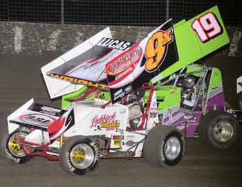 Gary Wright (9x) and Klint Anglette (19) off the front row of the feature