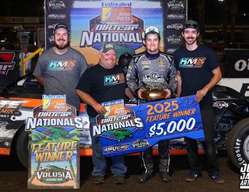 Volusia Speedway Park (Barberville, FL) – DIRTcar Nationals – February 10th-15th, 2025. (Josh James Artwork)