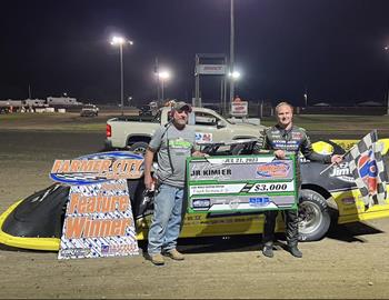 Frank Heckenast Jr. raced to the $3,000 victory in the Jr. Kimler Memorial.