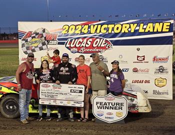 Derek Brown wins at Lucas Oil Speedway on June 22