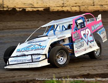 Humboldt Speedway (Humboldt, KS) – USRA Heartland Modified Tour – Battle at the Bullring – April 11th-13th, 2024. (Todd Boyd photo)