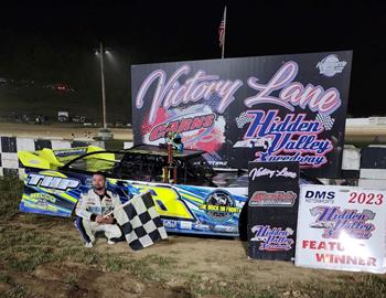 Ryan Jacoby picked up the $1,000 Semi Late Model special event win at Hidden Valley Speedway (Clearfield, Pa.) on Saturday, June 17, 2023.