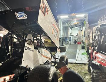 Cole preparing for action in the Zach Davis Racing No. 3z
