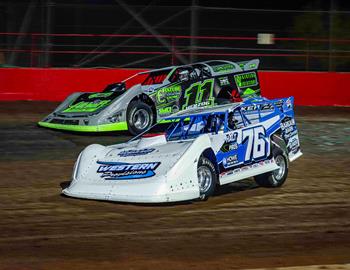 Lucas Oil Speedway (Wheatland, MO) – Lucas Oil LateModel Racing Asscoiation – Spring Nationals – April 12th-13th, 2024. (Greg Stanek photo)
