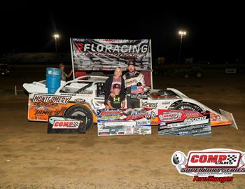 Neil Baggett picked up the $6,000 check for winning the All-American 60 at Jackson Motor Speedway (Byram, Miss.) with the COMP Cams Super Dirt Series (CCSDS) Super Late Models on Saturday, Sept. 2.