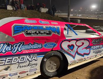Tanner Mullens at Springfield Raceway (Springfield, MO) during the Turkey Bowl XVII Larry Phillips Memorial on November 17-18, 2023. (Lana Schaefer photo)
